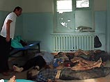 Телеканал "Россия" продемонстрировал кадры из здания школы, в частности, помещение, в котором, по словам Фридинского, происходили расстрелы заложников
