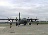 во вторник осуществлено пограничное оформление транспортного самолета С-130 "Геркулес", прибывшего из Франции