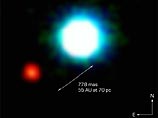 Астрономам, по всей видимости, впервые удалось получить фотографию планеты, находящейся за пределами Солнечной системы. Темно-красный шар, кружащий близ ярко-голубой звезды в 230 световых годах от Земли, возможно, является газовым гигантом вроде Юпитера