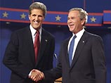 Первый раунд теледебатов между кандидатами в президенты США Джорджем Бушем и Джоном Керии завершился