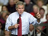 Президент Буш опережал Джона Керри по популярности на протяжение 4 месяцев