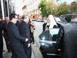 Патриарх Алексий II приехал на встречу с сотрудниками редакции газеты "Труд"