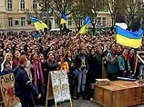 Представители штаба Ющенко призвали население к максимальной собранности на втором туре президентских выборов 21 ноября