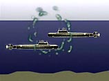 По мнению Балтина, столкнувшаяся с российской подлодкой американская субмарина шла на глубине 10-11 метров с поднятым перископом.