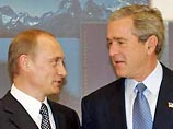 По данным ИТАР-ТАСС, встреча Владимира Путина и Джорджа Буша проходит в теплой атмосфере и одна из ключевых тем переговоров двух лидеров - будущее Ирака