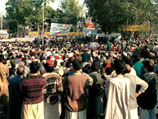 Митинг сторонников экстремистской организации "Лашкар-и Тайба"