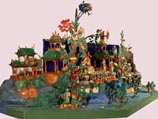 100 лет назад красочный макет "Буддийского рая" был выполнен бурятскими мастерами Гусиноозерского и Гегетуевского дацанов  по заказу известного знатока Востока князя Эспера Ухтомского
