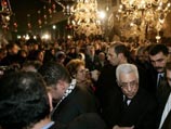 Махмуд Аббас сидел на месте, которое обычно занимал покойный палестинский лидер Ясир Арафат
