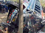 Крупная автокатастрофа произошла в понедельник утром в южноиндийском штате Карнатака
