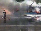 В центре Воронежа сгорел троллейбус В центре Воронежа сгорел троллейбус