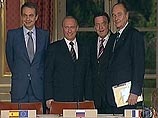 В Елисейском дворце прошла встреча Путина, Ширака, Шредера и Сапатеро