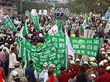 На крупнейшем китайском острове Тайвань сегодня проходит марш протеста против принятого 14 марта в Пекине "Закона о предотвращении раскола страны"