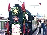 На Белорусский вокзал прибыл "Эшелон Победы"