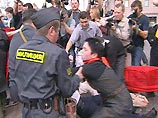 Беспорядки на площади Белорусского вокзала в Москве
