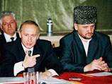 Владимир Путин и Ахмад Кадыров