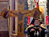 В минувшее воскресенье Ириней совершил богослужение в одном из храмов поблизости от Рамаллаха на территории палестинской автономии в качестве Патриарха В минувшее воскресенье Ириней совершил богослужение в одном из храмов поблизости от Рамаллаха на территории палестинской автономии в качестве Патриарха