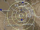 На границе Афганистана и Таджикистана произошло сильное землетрясение