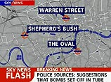 В Лондоне произошла новая серия терактов - на трех станциях метро и в автобусе