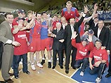 Май, 2005 года - ЦСКА выиграл     золото чемпионата России в 12 раз