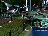 Крупное дорожно-транспортное происшествие произошло в ночь на среду в центре Москвы Крупное дорожно-транспортное происшествие произошло в ночь на среду в центре Москвы