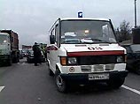 Крупное ДТП на МКАД - столкнулись семь автомобилей Крупное ДТП на МКАД - столкнулись семь автомобилей