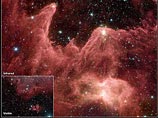 Космическая обсерватория американского аэрокосмического агентства NASA Spitzer засняла процесс зарождения новых звезд во Вселенной. Специалисты NASA называют фото "космическими горами созидания"