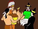 История началась в 1621 году, когда английские колонисты, жившие на территории нынешнего штата Массачусетс, решили отпраздновать сбор первого удачного урожая после голодного года. Вместе со своими соседями-индейцами они зажарили и съели четырех индеек