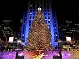 Огни главной рождественской елки Нью-Йорка зажгли дети, лишившиеся крова из-за ураганов "Катрина" и "Рита"