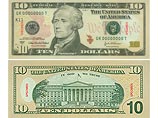 Новые 10-долларовые купюры будут введены в обращение 2 марта 2006 года Новые 10-долларовые купюры будут введены в обращение 2 марта 2006 года