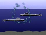 Гидрологические суда, исследующие дно моря в районе гибели "Курска", "занимаются поиском фрагментов как российской подлодки, так и корабля, с которым произошло столкновение