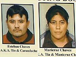 Четверо, включая предполагаемого главаря, 33-летнего уроженца Мексики Эстебана Чавеса и его сестры Марикруз, объявлены в международный розыск