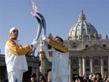Папа Римский благословил Олимпийский огонь Зимних игр-2006