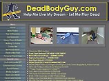 В декабре прошлого года Лэмб основал сайт Deadbodyguy.com и разместил на нем свои фотографии, изображающие труп в различных сценах в разных углах своего дома. Раздавленный дверью гаража, убитый электрическим разрядом в ванной и т.д