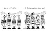 Немецкая газета опубликовала карикатуру на иранских футболистов, изобразив их террористами-смертниками Немецкая газета опубликовала карикатуру на иранских футболистов, изобразив их террористами-смертниками