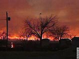 В Оклахоме с новой силой вспыхнули степные пожары, которые с декабря прошлого года вынуждают власти периодически эвакуировать обывателей
