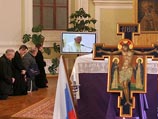 В петербургском храме прошел телемост с Папой Римским В петербургском храме прошел телемост с Папой Римским