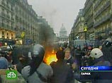 На манифестацию в Париже вышли лицеисты: разбито 50 автомашин