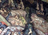 Одна из фресок базилики Святого Петрония в Болонье изображает сцены из Дантова ада
