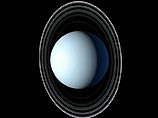 Два внешних кольца - одно красного цвета, другое синего - были обнаружены у планеты Уран