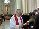 Московские католики освящают блюда к Пасхе