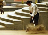 Китайская столица оказалась практически парализованной после сильнейшей песчаной бури, обрушившейся на Пекин в понедельник