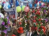 В Чечне первомайские демонстрации собрали более 20 тысяч человек В Чечне первомайские демонстрации собрали более 20 тысяч человек