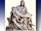 Обрушение части мозаики произошло в капелле, где установлена знаменитая мраморная скульптура Микеланджело "Пьета" ("Оплакивание Христа"), которая, к счастью, не пострадала