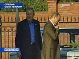 Путин и Буш провели неформальную встречу в Стрельне