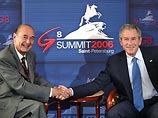 На встрече в рамках саммита "восьмерки" президенты Франции и США - Жак Ширак и Джордж Буш пришли сегодня к согласию о необходимости оказать давление на движение "Хизбаллах" с тем, чтобы снизить напряженность в Ливане