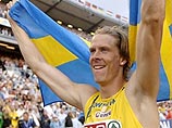 Группа известных легкоатлетов Швеции отмечала в ресторане победу своего соотечественника Кристиана Олссона