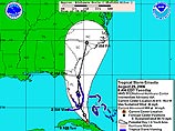 В момент подхода к берегам Флориды шторм "Эрнесто" превратится в ураган