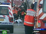 Во Франции автобус с российскими туристами столкнулся с грузовиками