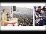 Выступление президента страны Али Абдаллы Салеха 10 сентября в городе Сокотра