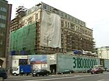 В центре Москвы произошел пожар в гостинице, которую строят на месте "Интуриста"
